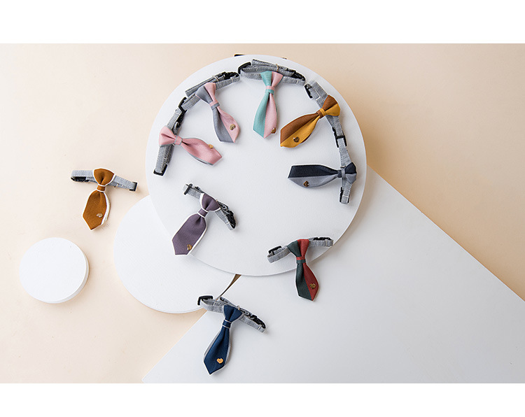 New adjustable pet collars and ties, Korean-style color-matched dog collars and ties, dog neck collars, one-piece consignment pic 12