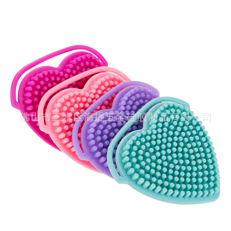Silicone multi-functional cleaning brush for face washing on the front and scrubbing on the back. Exclusive for export. Exclusive for export pic 8