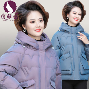 俏雅莹呢子大衣羊毛女式毛呢2021新款毛呢中老年女装秋冬睡袍外套详情13