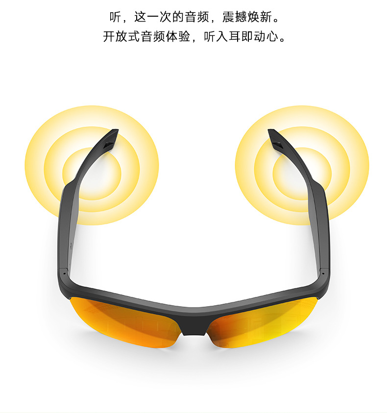 智能眼镜无线蓝牙耳机太阳镜听音乐打电话导航驾车偏光科技墨镜详情11