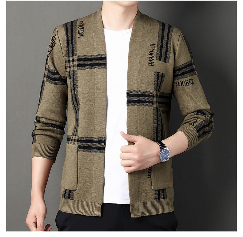 Nuevo 2022 abrigos hombre otoño coreano tendencias jersey jerseys cardigan chaquetas casual hombre tops suéter hombre pic 13