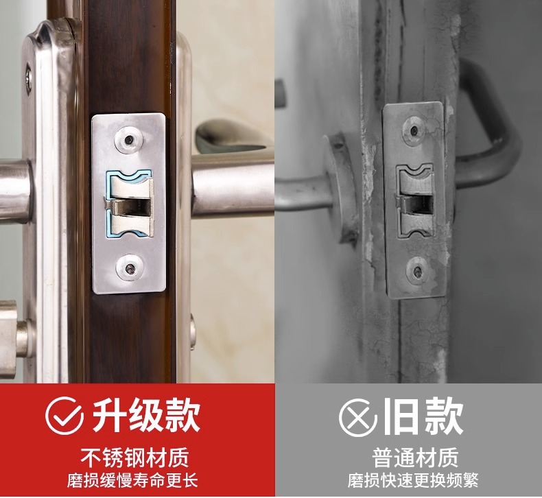 球形门锁锁舌卧室内锁心芯配件大全家用通用型圆锁球形锁锁舌头芯详情24
