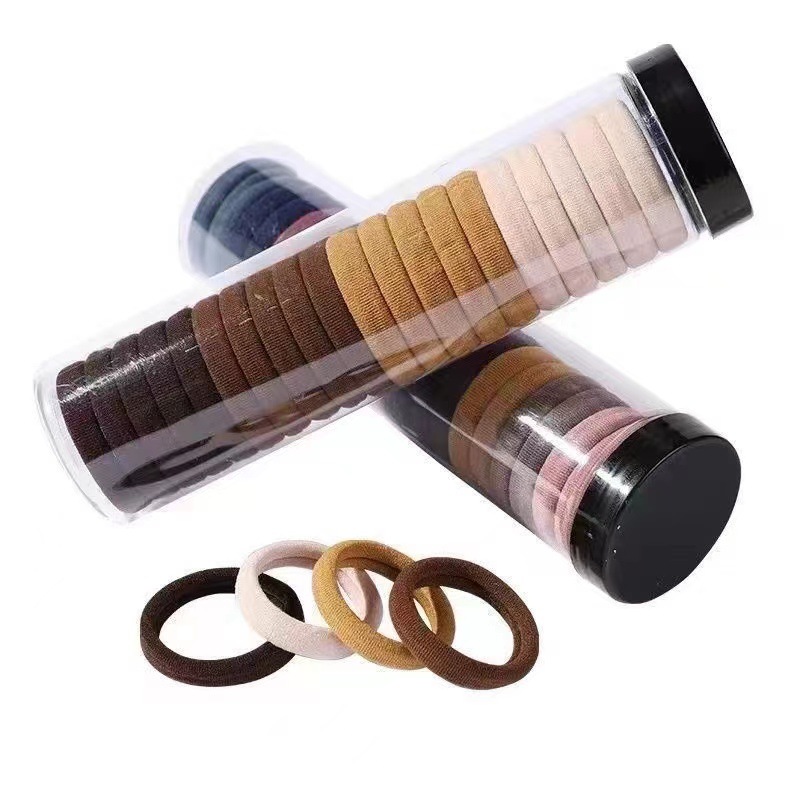 Colorful rubber bands, high ponytail leather straps, hair ties, high-elasticity and durable hair ties for girls in summer, simple hair bands for tying hair pic 11