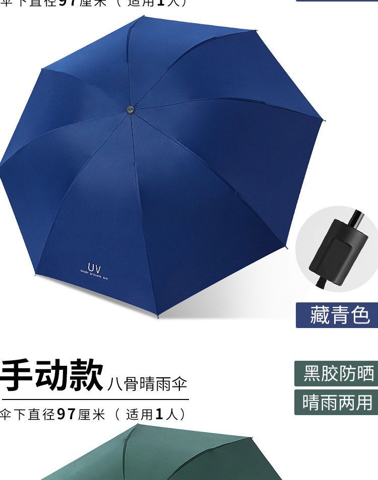 雨伞全自动批发uv伞防晒遮阳晴雨两用拆叠太阳伞印广告伞定logo制详情14