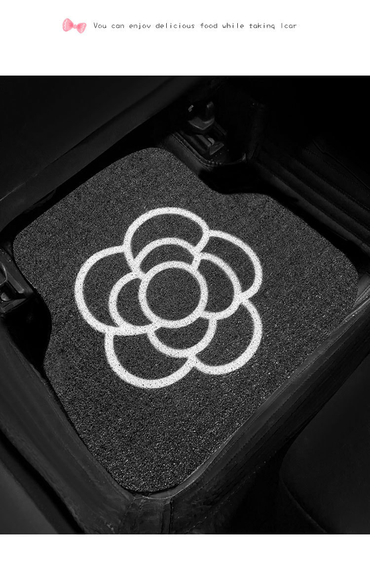 汽车丝圈脚垫可爱车内地毯防脏保护垫单片卡通防滑地垫车载脚踏垫详情9