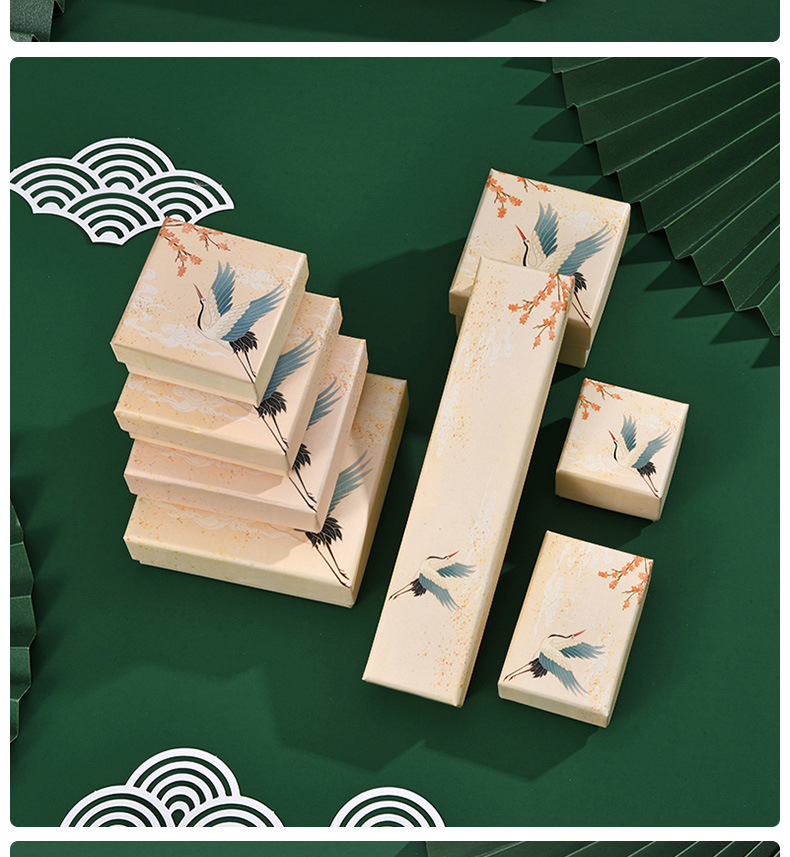 Wholesale of original design Chinese-style paper jewelry packaging boxes, stud earrings, bracelets, necklaces, hairpins and jewelry boxes in stock pic 14