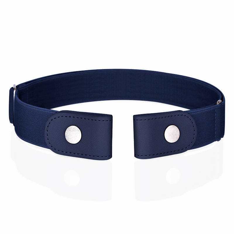 牛仔裤皮带无痕弹力男百搭隐形松紧女士免打孔装饰风懒人腰带详情7