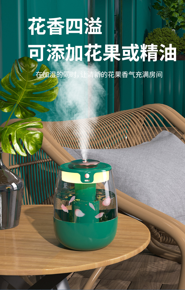 The new type of air humidifier features a large household fog capacity and a small cross-border desktop atomization humidifier for bedrooms pic 32