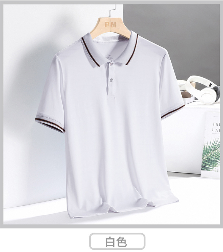 夏季中老年翻领半袖t恤男宽松休闲中年爸爸夏装短袖POLO衫男上衣详情13