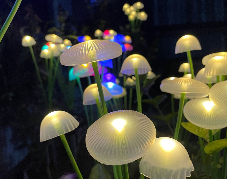 太阳能led灯水母灯户外氛围灯蘑菇灯防水草坪灯装饰庭院灯感应灯详情20