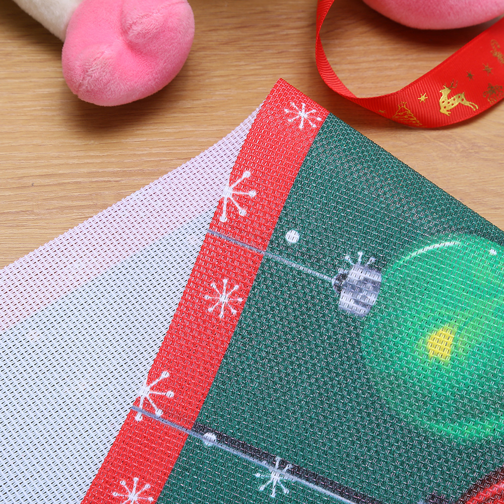 Christmas placemats, snowflake heat-resistant and heat-insulating coffee table MATS, holiday Western placemats, Nordic snowflake man table MATS, napkins and tablecloths wholesale pic 13