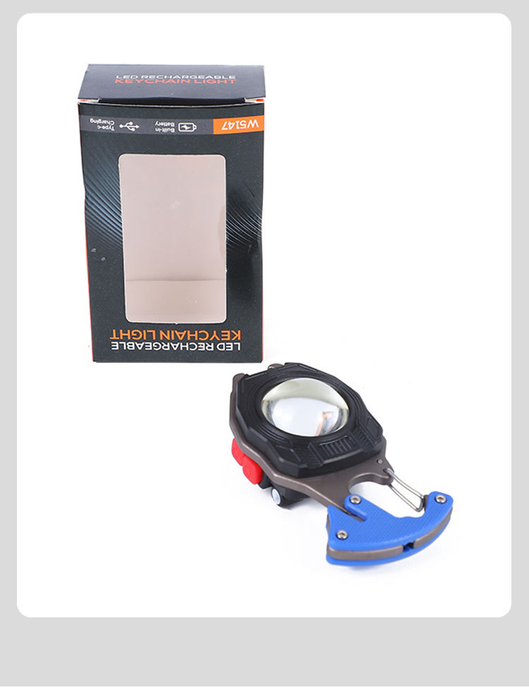 Keychain flashlight, high-intensity charging portable light, portable mini ultra-bright work light, led light, arc lighter pic 20
