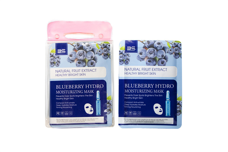 Aliexpress Foreign Trade All-English Blueberry Fruit Mask Patch Moisturizing and Hydrating Silk Mask Patch pic 2