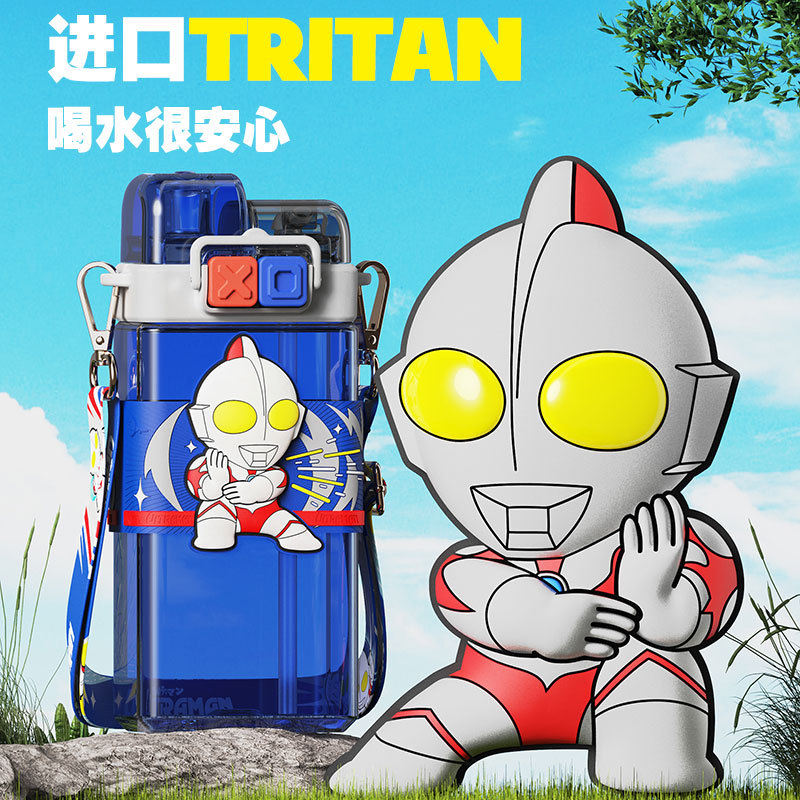 2023新品预售酷熊潮玩水杯卡通学生大容量杯子外出便携随身保温杯详情4