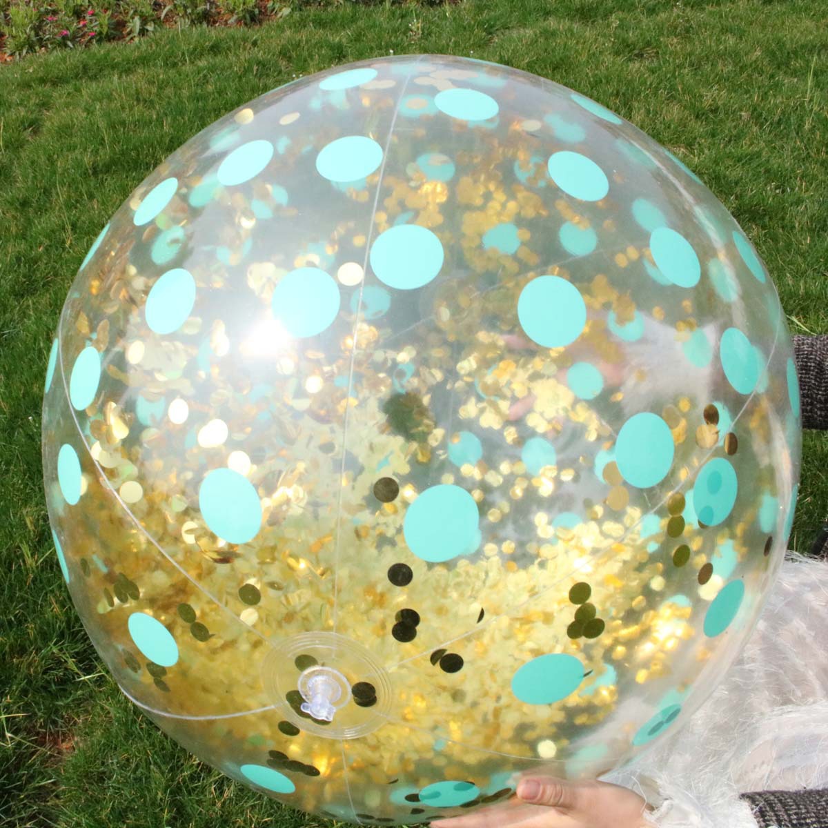 新款亮片沙滩球