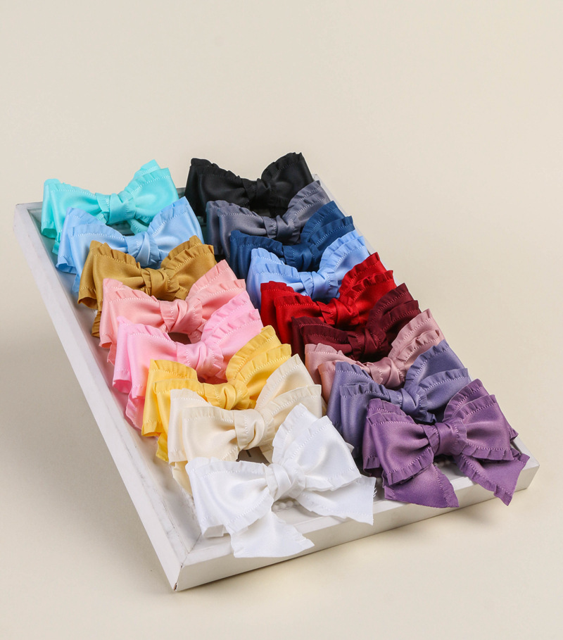 Classic thickened ruffled woven ribbon bow hair accessory clothing high-density wavy ribbon black fungus skirt hem satin ribbon pic 20