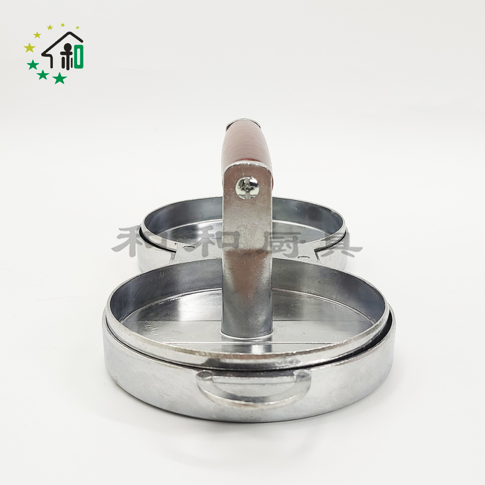 Cross-border wholesale manual aluminum alloy wooden handle hamburger meat press, beef Patty meat filling model press, meat Patty press pic 24