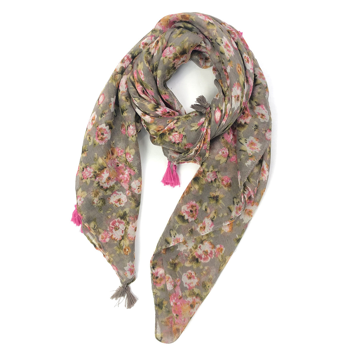 一件代发新款欧美春夏季时尚百搭印花流苏围巾 披肩 跨境专供 工厂批发详情11