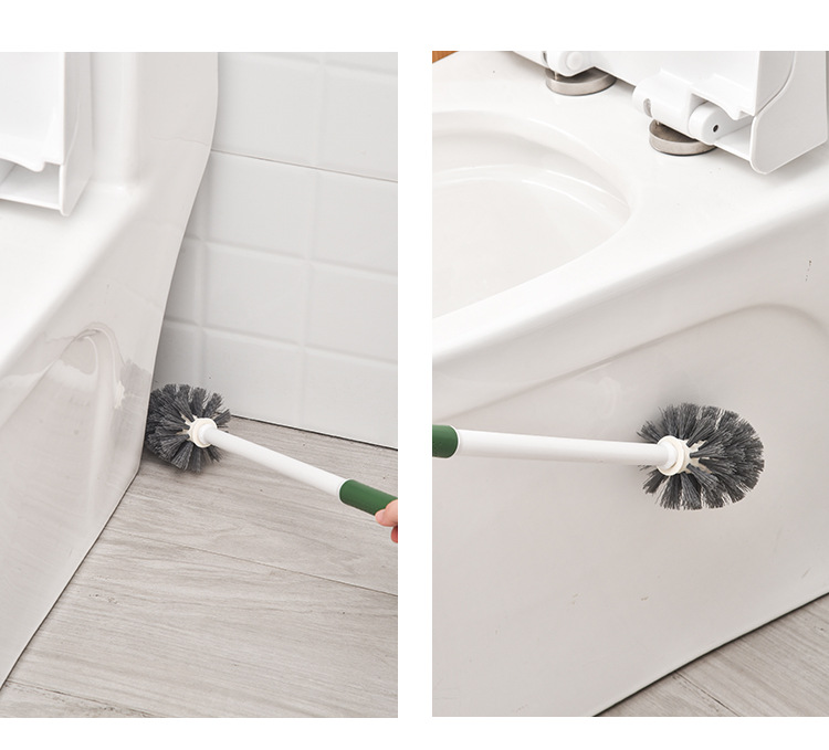 8257壁挂清洁刷套装马桶刷无死角挂墙式家用卫生间免打孔厕所刷子批发详情8