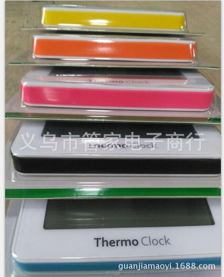 Electronic temperature and humidity meter, household indoor thermometer, temperature and humidity meter, lunar alarm clock stand, magnet BK855 pic 6