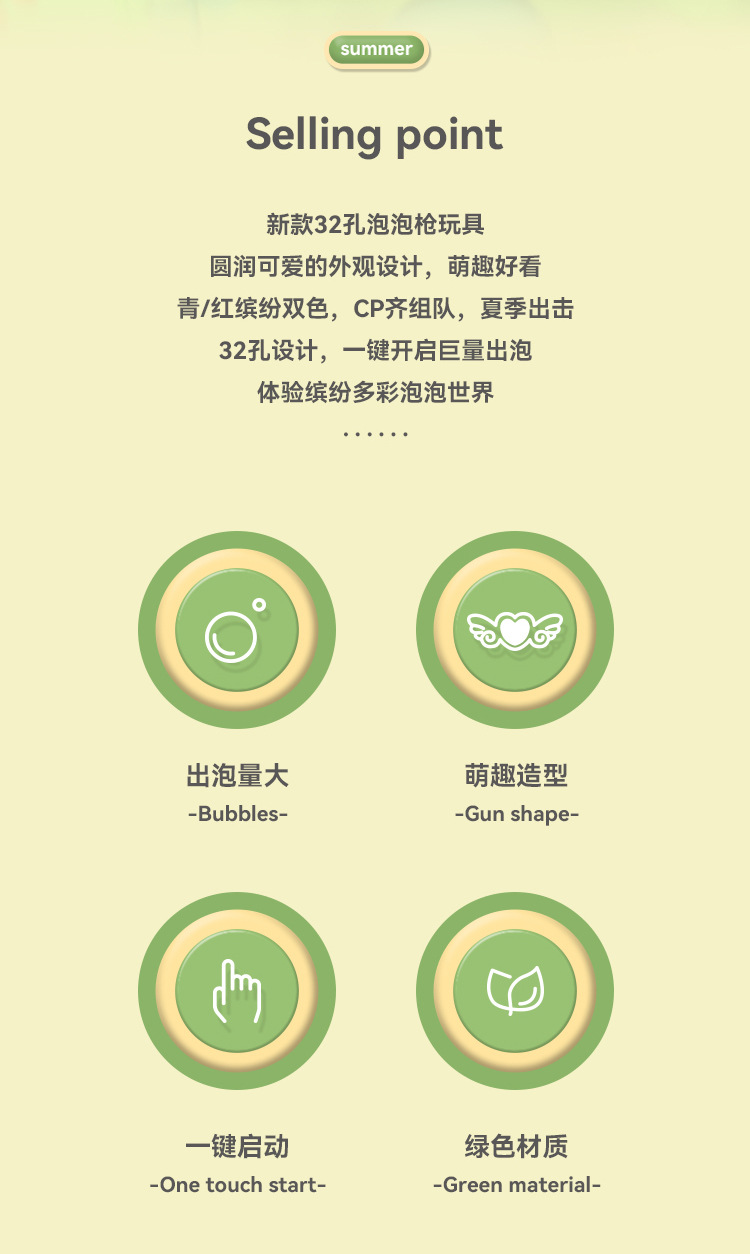 新款网红太空宇航员泡泡机电动10孔泡泡枪儿童玩具加特林跨境批发详情18