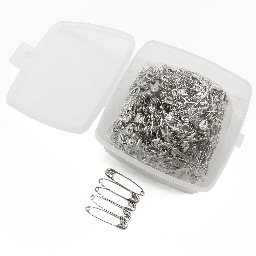 亚马逊全银镀镍别针多型号大盒装500/1000枚DIY安全别针厂家批发详情6