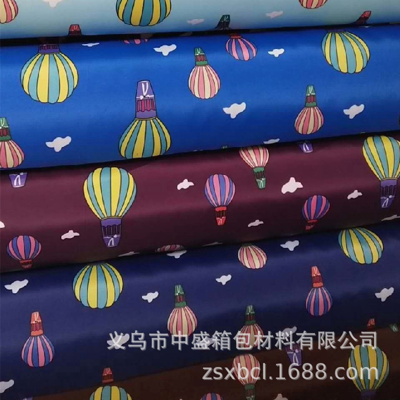 290 twill imitation nylon composite fabric coated pu with waterproof hot air balloon printing composite fabric pic 7
