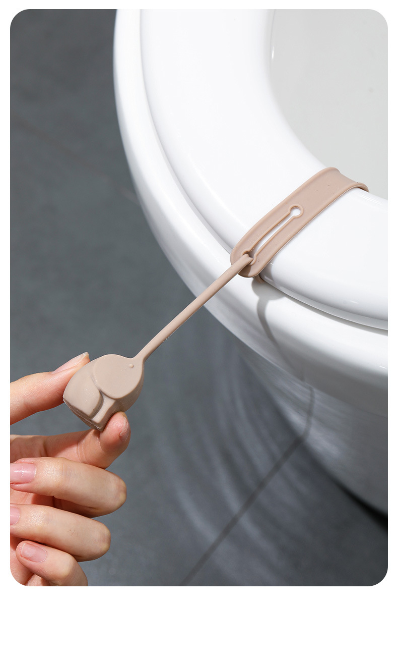 FaSoLa household cartoon toilet lid lifter, toilet seat lid opener, handle lifter, bathroom flip lid lifter pic 4