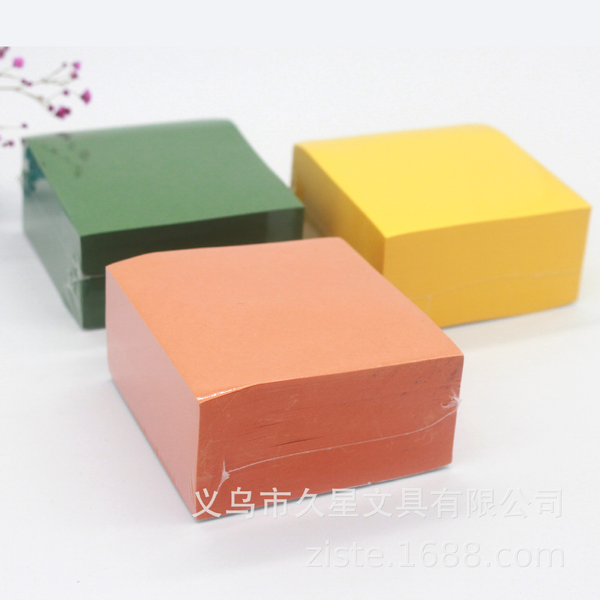 Wholesale thickened square bricks self-adhesive notes for N times, blank tear-off sticky notes, 500 sticky notes available, customizable colors pic 19