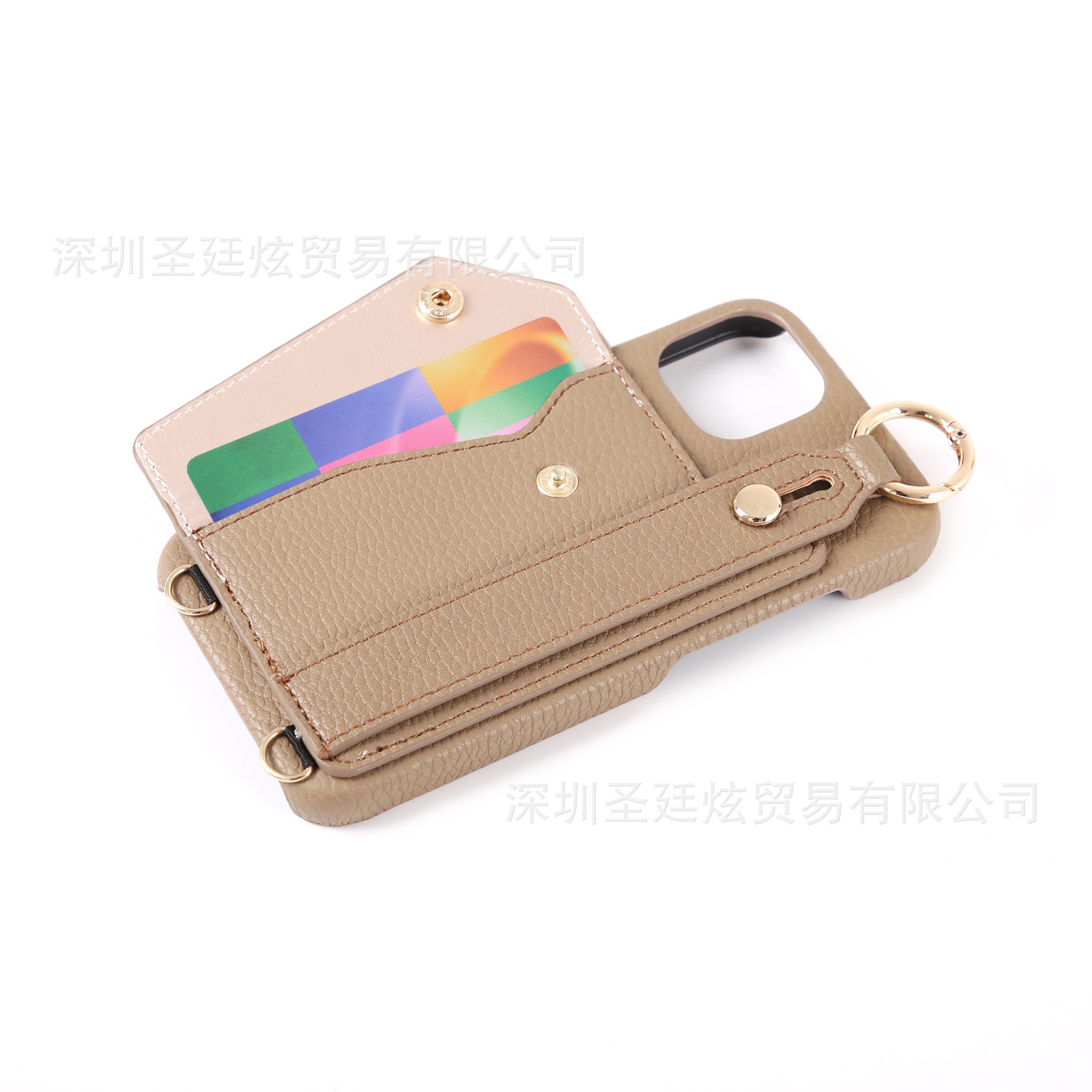 This is a popular Japanese iPhone14 phone case, coin purse, two-in-one split card case and phone case pic 3
