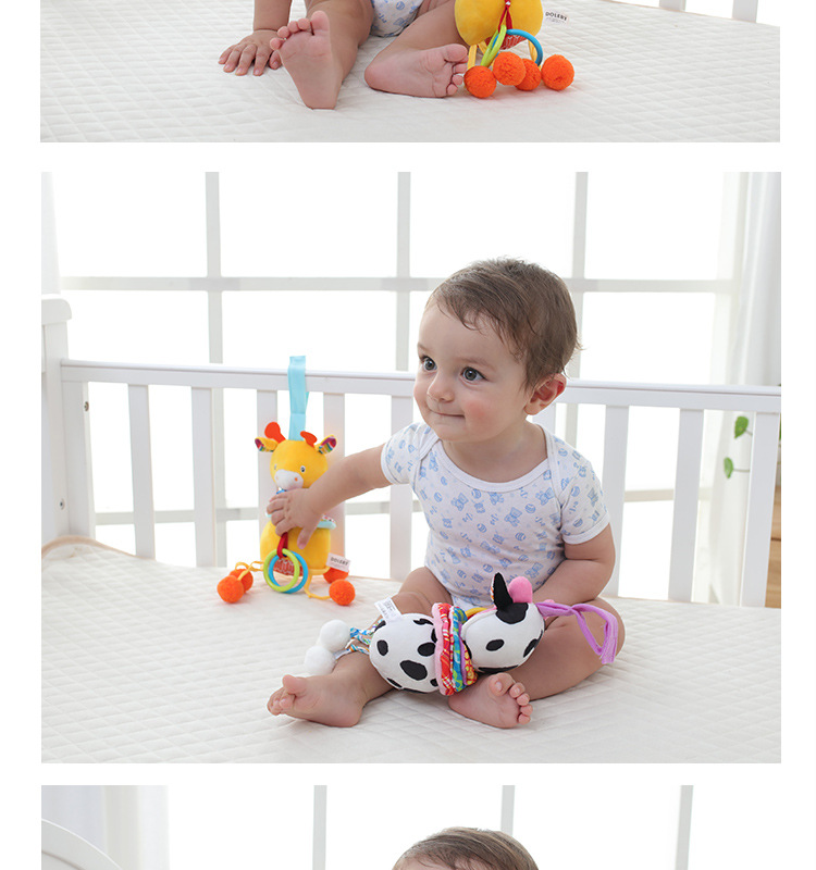 Bebé animal música pull bell car colgante sin batería baby cart colgante bell peluche juguete pic 14