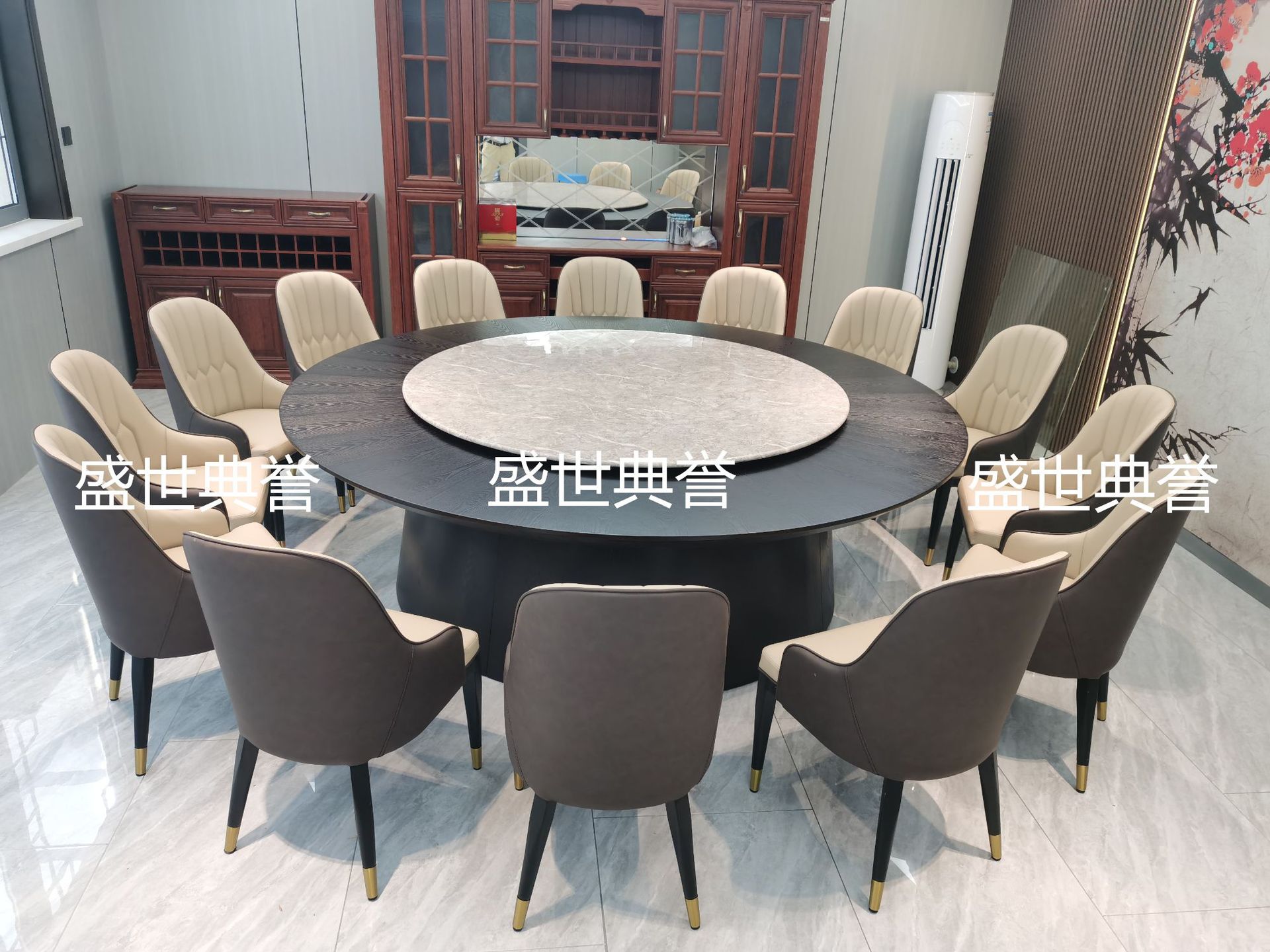 佛山专业生产酒店实木电动餐桌酒楼电动转盘餐桌海鲜餐厅轻奢餐桌详情17