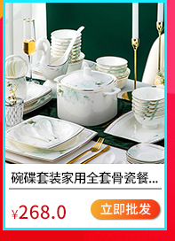 碗碟家用全套北欧轻奢骨瓷餐具套装景德镇陶瓷碗组合礼品批发详情13
