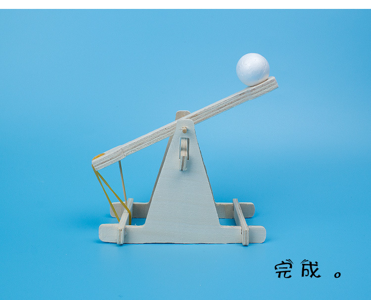 Wooden trebuchet, a small technological invention, diy material for throwing balls, ancient trebuchet, siege trebuchet pic 4
