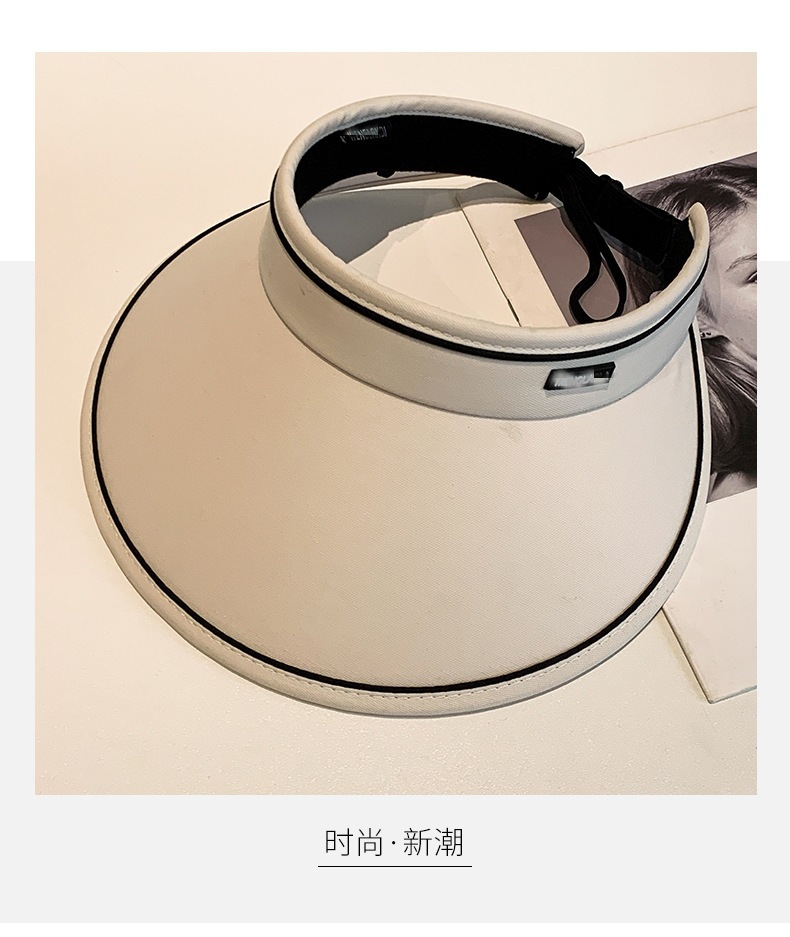 2024帽子女防晒遮阳帽新款大帽檐防晒帽运动夏季遮脸uv渔夫帽批发详情11