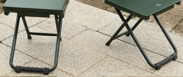 Folding chair, multi-functional folding stool, outdoor stool, portable individual soldier study chair, writing chair pic 7