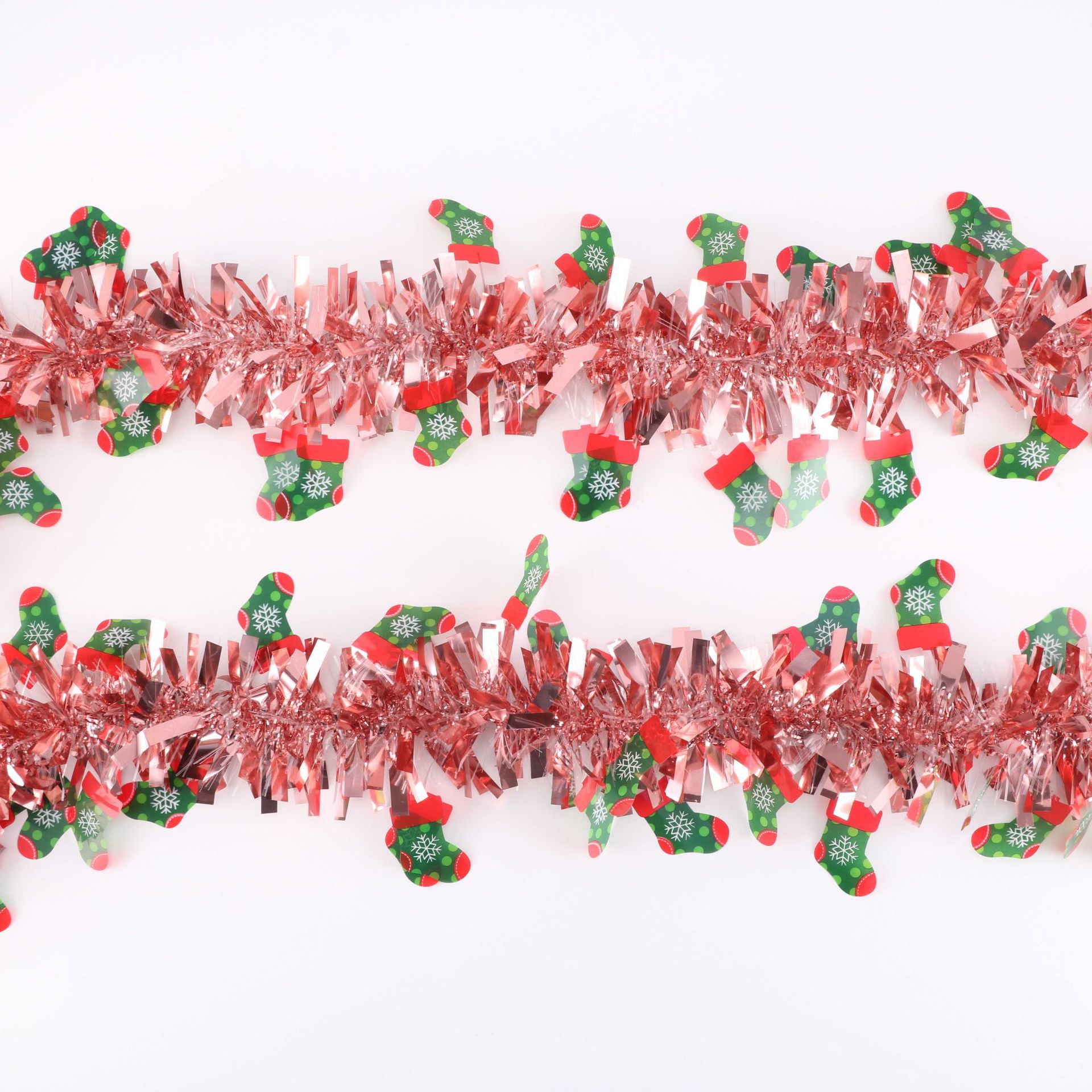 Cross-border Amazon Christmas tree, Christmas decorations, garlands, rattan strips, festival decoration, garlands, colorful strips, wool strips pic 4