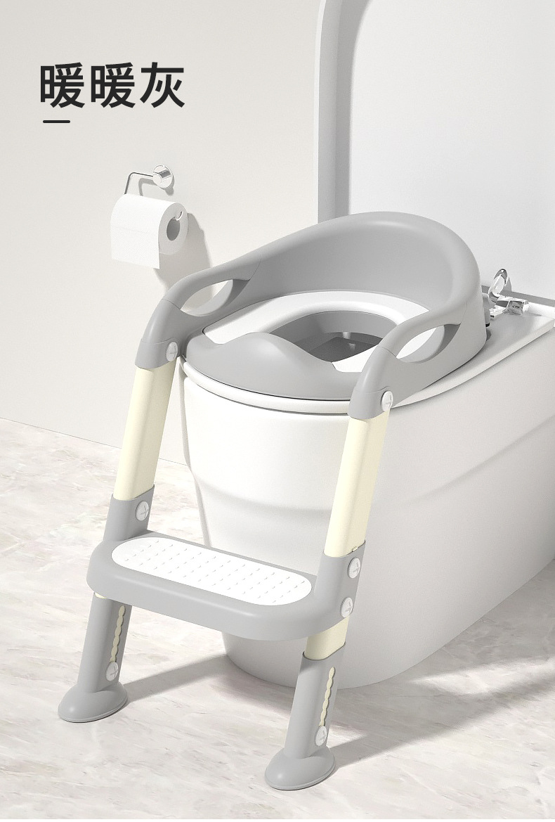 儿童马桶坐便器楼梯男小孩尿便盆圈女宝宝专用婴儿折叠阶梯脚踩凳详情15