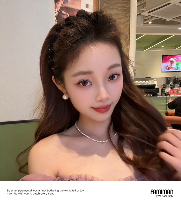 Paris Princess Hairband for Women, 2025 New style, high-end, stylish and fashionable face-washing hairpin, high top headband headwear pic 8