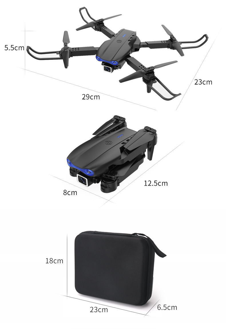 E99pro跨境DRONE4k高清航拍双摄像四轴飞行器气压定高遥控飞机K3详情43