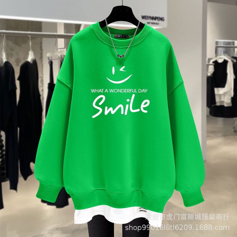 新款女士卫衣2023春季韩版设计感时尚小众圆领宽松女装休闲上衣详情12