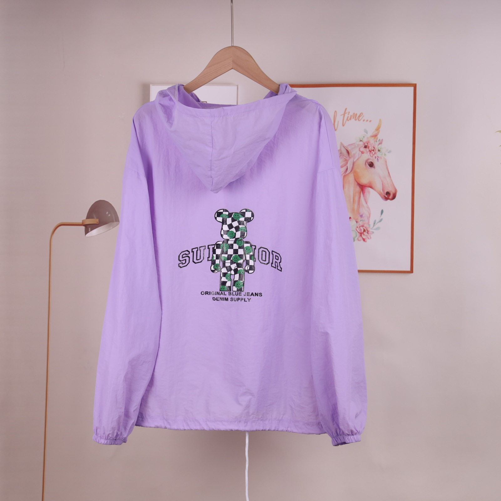 Cartoon bear sun-protective clothing for women, 2022 summer new style cute cat sun-protective clothing, Korean style stylish light jacket pic 4