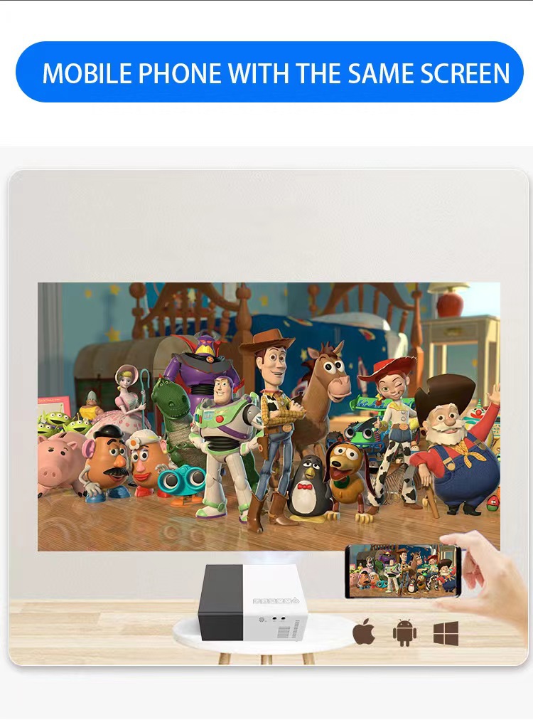 The new YG300MAX upgraded Q3 portable projector for cross-border e-commerce and the mini projector for foreign trade pic 12