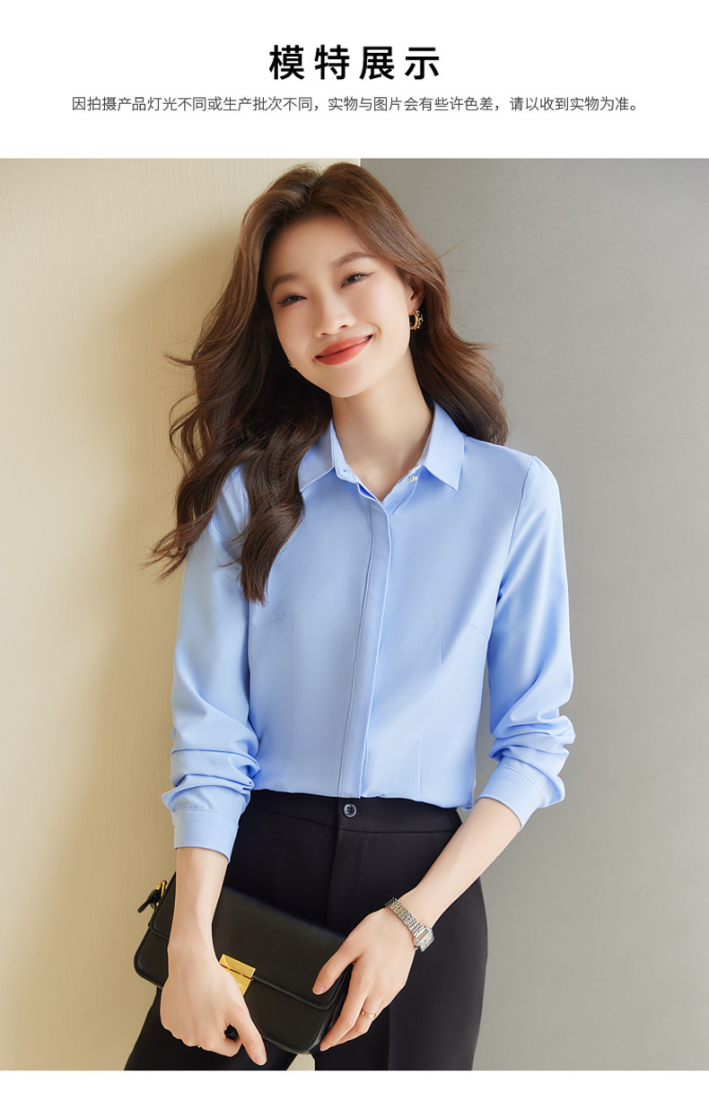秋装新款女式职业白衬衫长袖面试办公室商务白领上衣女衬衣批发详情44