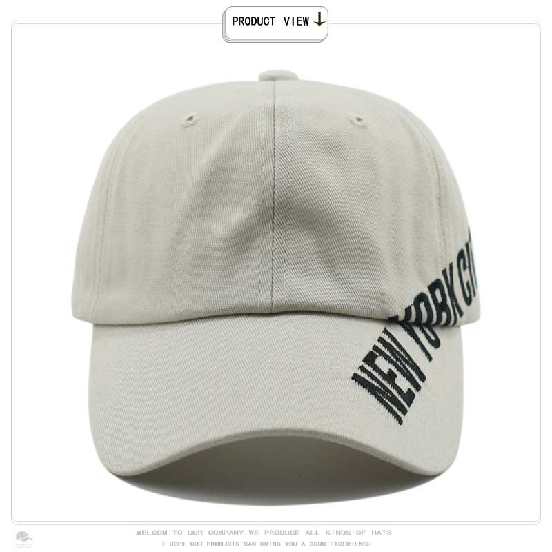 帽子女韩版字母刺绣棒球帽春夏时尚复古街头百搭潮遮阳防晒鸭舌帽详情6