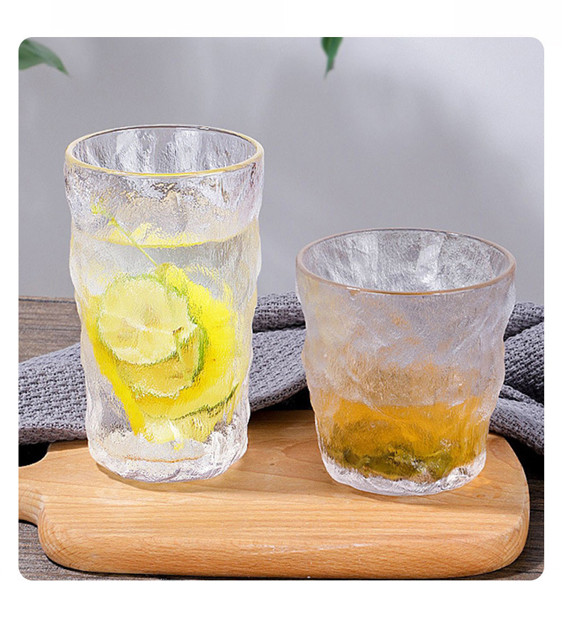 玻璃杯子ins风新款冰川杯简约早餐杯牛奶杯高颜值玻璃水杯伴手礼详情8