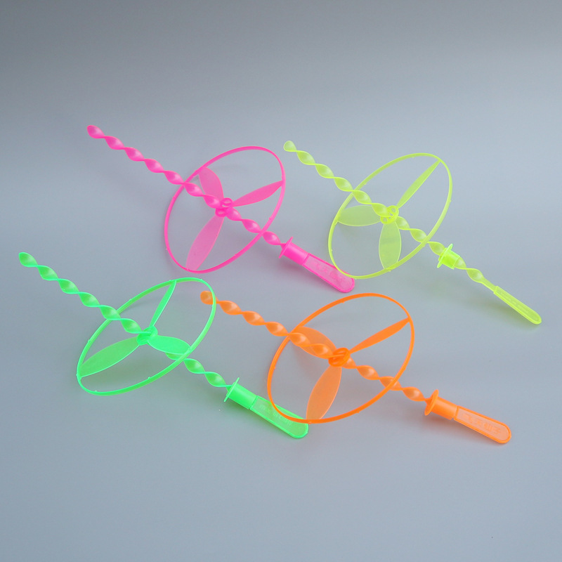 手推飞碟飞天仙子塑料儿童户外飞盘手搓竹蜻蜓地摊热卖小玩具批发详情12