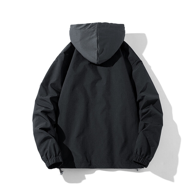 A loose, casual and sporty jacket with a hat for men, versatile for teenagers, the new autumn 2022 workwear jacket for men pic 5