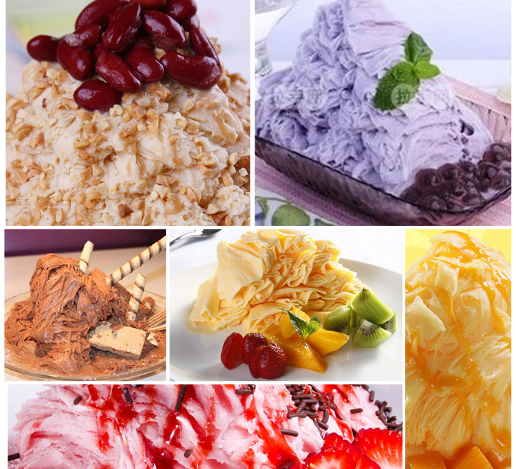 Plum Blossom brand 500 dual-purpose snowflake continuous ice machine, ice cream machine, electric ice crusher, commercial copper disc ice shaved machine pic 5