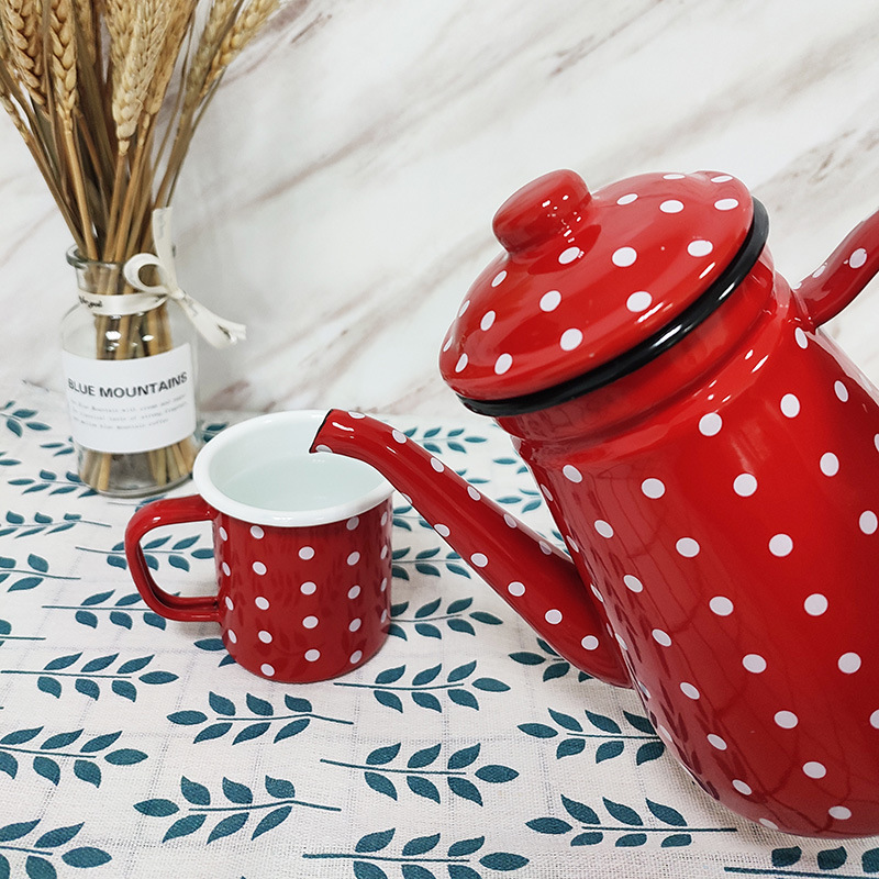 Direct sales of enamel water kettles, teapots and seasoning kettles in various colors available for home and kitchen use pic 3